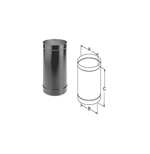 M&G DuraVent 10'' DuraBlack 12'' Single-Wall Black Pipe - 2012 // 10DBK-12