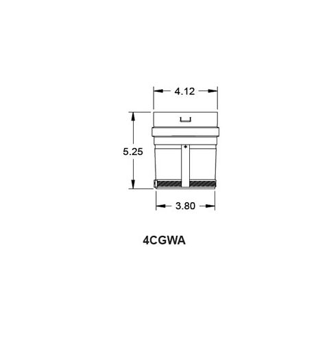 Metal-Fab Corr/Guard 4" D Weil-Mcclain Adapter - Value - 4CGVWA