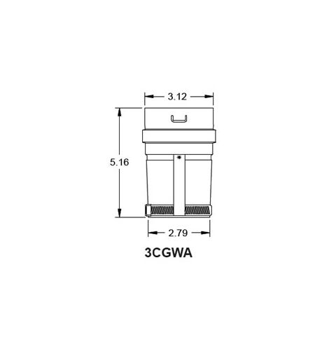 Metal-Fab Corr/Guard 3" D Weil-Mcclain Adapter - Value - 3CGVWA