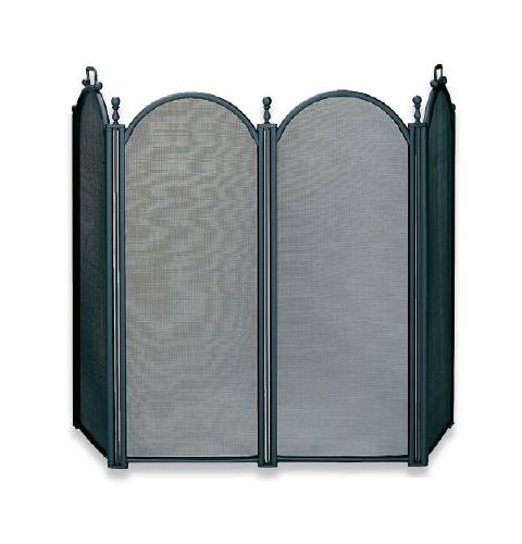 Uniflame 4 Fold Large Diameter Black Screen with Woven Mesh - S-3650