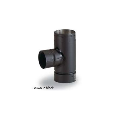 Security Chimneys 3'' SPX Pellet Vent Increaser Tee (Tee Cap Included) - 3SPXTW4