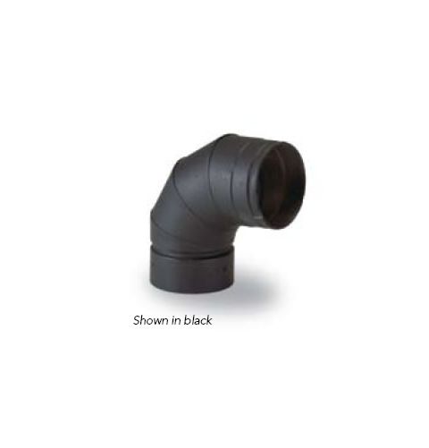 Security Chimneys 4'' SPX Pellet Vent Elbow - 90 Degree Black - 4SPXBE90