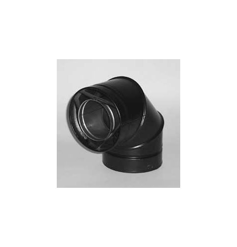 Selkirk 4x6 Direct-Temp 90 Degree Elbow - Black - 4DT-EL90SB