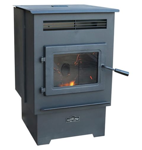 Cleveland Iron Works Medium Pellet Stove - F500200 - PS60W-CIW