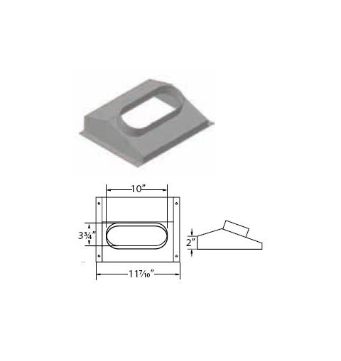 M&G DuraVent 11'' Ventinox Oval Insert Boot - DCF-RO // 8VG-OB