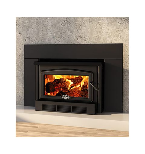 Osburn 2400 Wood Insert with Black Door, Blower - OB02401