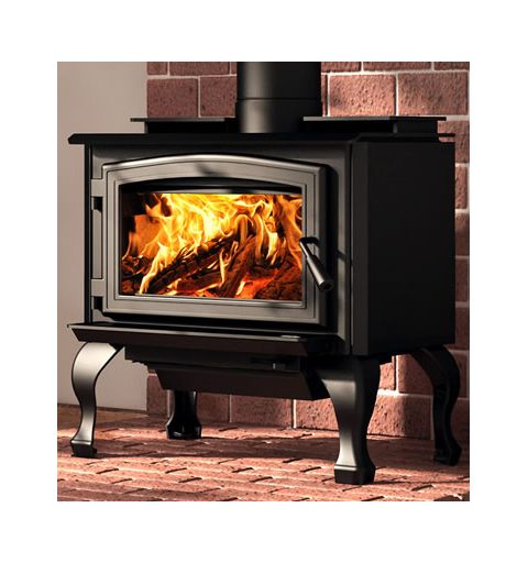 Osburn 1700 Wood Stove with Black Door Overlay - OB01700