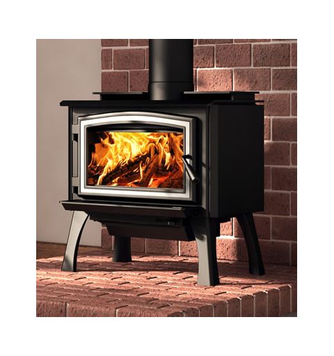 Osburn 1700 Wood Stove with Nickel Door - Structural Legs - OB01700