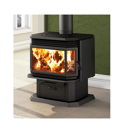 Osburn 2200 Wood Stove with Black Door - OB02211