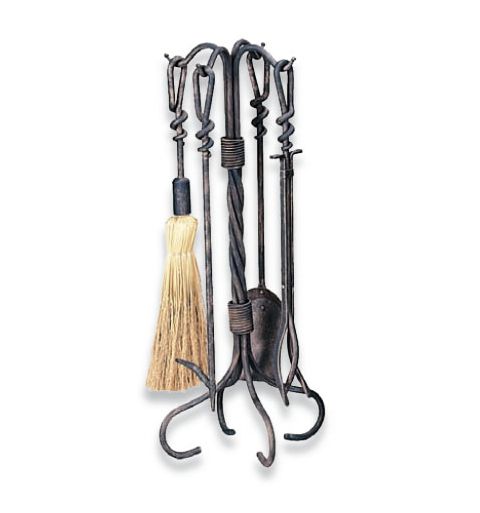 Uniflame 5 Piece Antique Rust Wrought Iron Toolset - F-1695