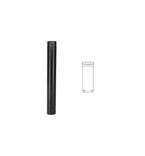 Security Chimneys 3" Secure Pellet 12" Straight Length Pipe (Ss) - 3SPVSSL12