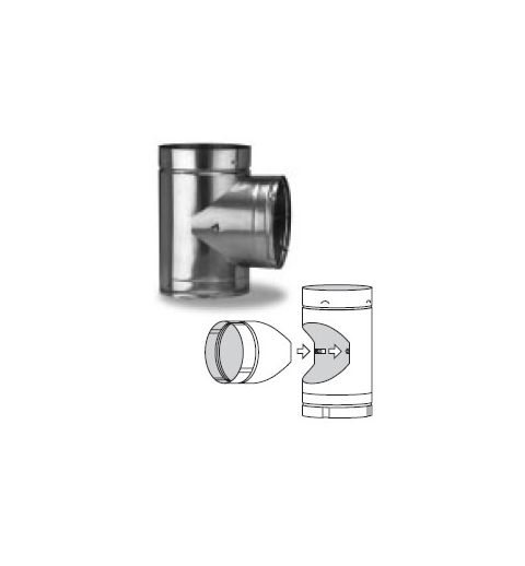 Security Chimneys 5'' Tubinox Split Base Tee - 5LT