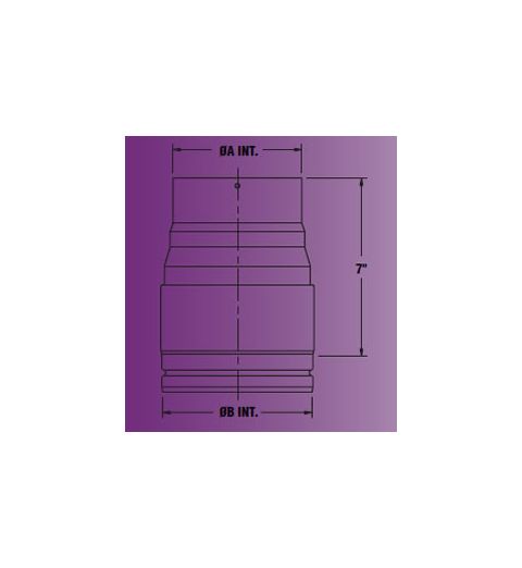Security Chimneys 8'' SW Reducer Pipe Length (8''-6'') - 8SWR6