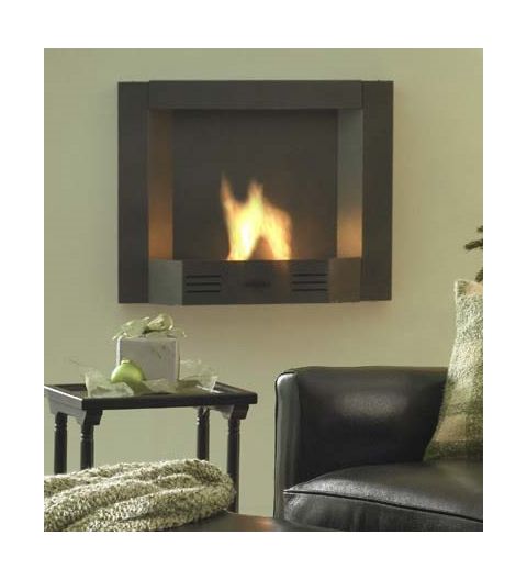 Sunjel Milan Levi Grey Plasma Wall Art Gel Fireplace - Milan-Grey