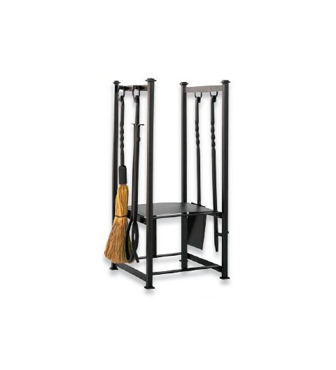 Uniflame Olde World Iron Log Rack with Tools - W-1198