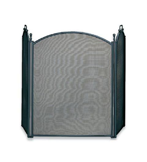 Uniflame 3 Fold Large Diameter Black Screen with Woven Mesh - S-3652