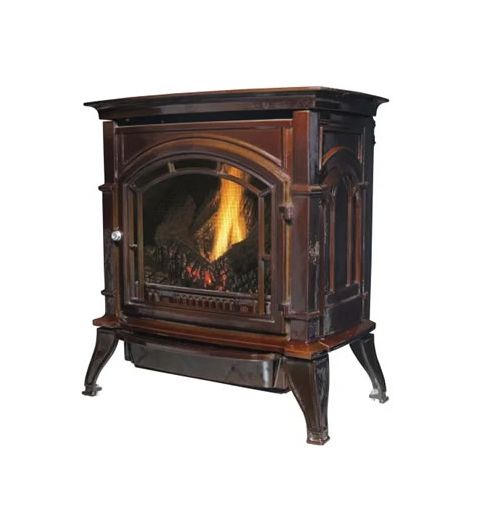 Ashley Hearth Products AGC500VF Vent Free Gas Stove - Mahogany - Natural Gas - AGC500VFMN