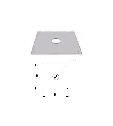 M&G DuraVent 12'' FasNSeal Firestop/Flat Flashing - FSFS12 // FSFS12