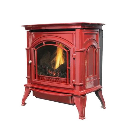 Ashley Hearth Products AGC500VF Vent Free Gas Stove - Red - LP - AGC500VFRLP