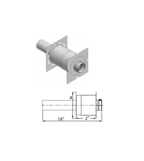 M&G DuraVent 10'' FasNSeal Wall Thimble w/AVL - FSWT10 // FSWT10