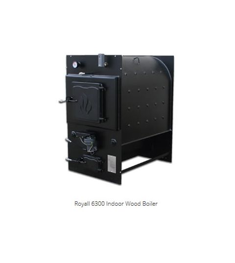 Royall 6300 Commercial Pressurized Indoor Wood Boiler - 300000 BTU - 6300NS