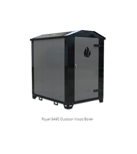Royall 6490 Commercial Outdoor Pressurized Wood Boiler - 490000 BTU - 6490