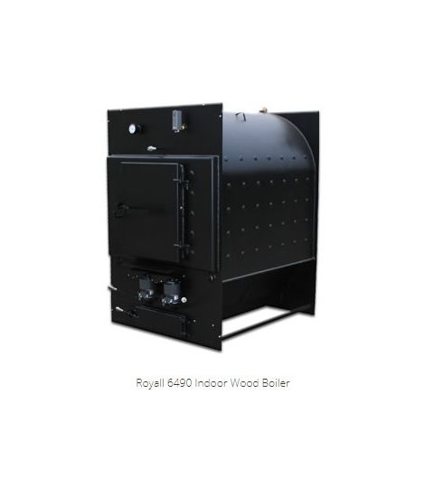 Royall 6490 Commercial Indoor Pressurized Wood Boiler - 490,000 BTU - 6490NS