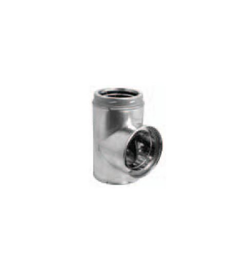 M&G DuraVent 7'' Standard Tee w/Cap - Galvalume - 9575GA // 7DT-ST