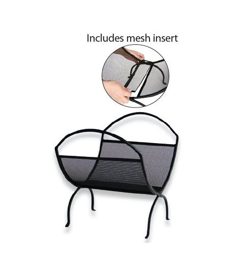 Uniflame Black Wrought Iron Log Rack - W-1040