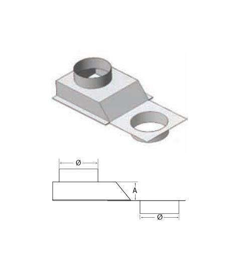 M&G DuraVent 8" Offset Slide Adapter - FA-8