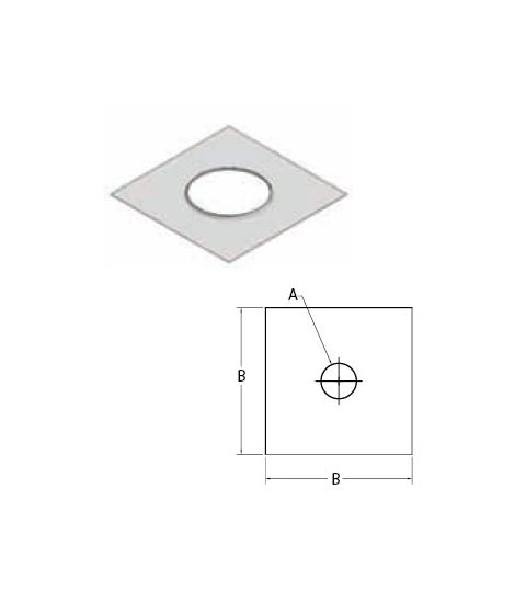 M&G DuraVent 10" Ventinox Top Cover Plate - TKP-10