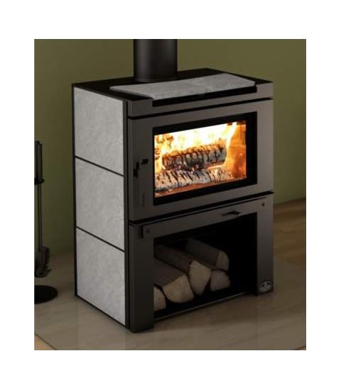 Osburn Matrix Wood Stove w/ Blower - Soapstone Side Panels - OB02020