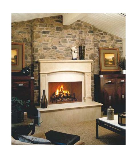 Vantage Hearth VGM50SIA 50" Winston Wood Burning Fireplace - SB Ivory