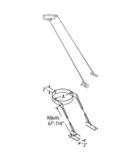 M&G DuraVent 8'' DuraTech Extended Roof Bracket - 9665 // 8DT-XRB