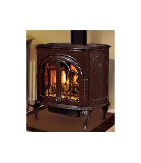 IronStrike Serefina Freestanding Direct-Vent Gas Stove - Brown
