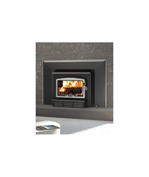 Osburn 1100 Wood Insert with Blower - Brushed Nickel Door and Trims - OB01151