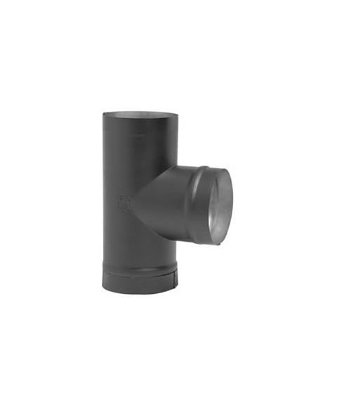 Metal-Fab Black Pipe 8'' Tee/Tee Cap Single Wall - 8SWT