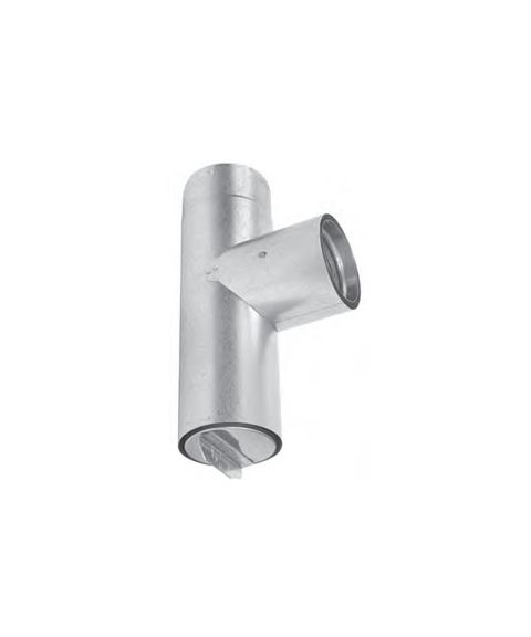 Metal-Fab 3" Premium Biomass Vertical Tee - 3BVCT