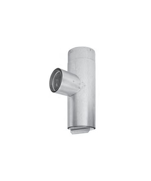Metal-Fab 4" Premium Biomass 4" to 3" Reducer Tee - 4BT3