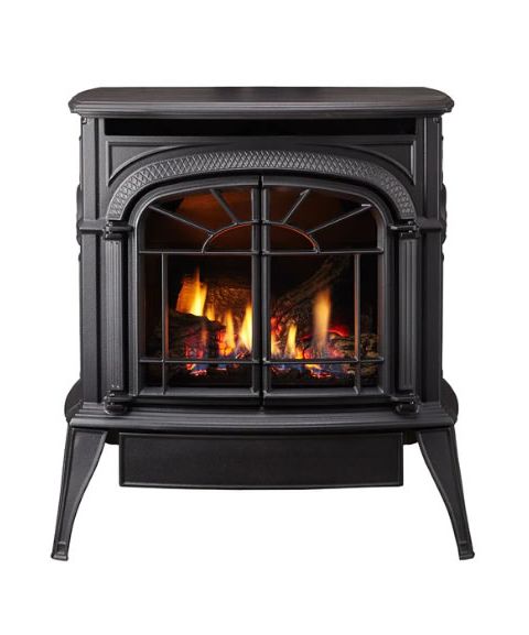 Vermont Castings Intrepid Direct Vent Gas Stove - Classic Black - INDVRCBSB
