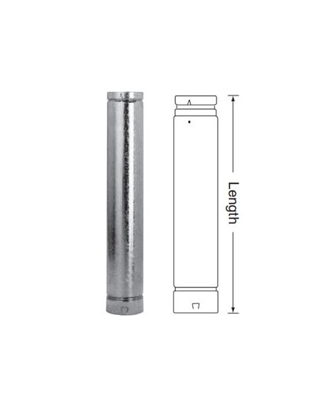 DuraVent 6 Round B-Vent 24 Length Pipe - 6BV24
