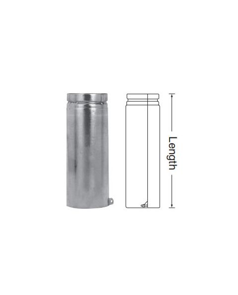 DuraVent 4 Round B-Vent 18 Adjustable Length Pipe - 4BV18A