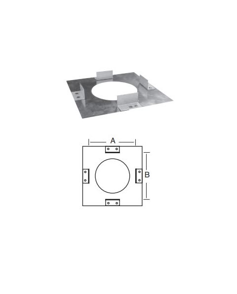 DuraVent 6 Round B-Vent Firestop Spacer - 6BVFS