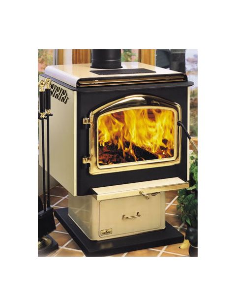 Napoleon 1900 Pedestal Wood Burning Stove Porcelain Enamel - 1900