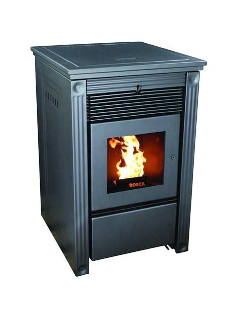 Bosca Pellet Stove - Classic 500 Black - 66lb Hopper - BCPC500