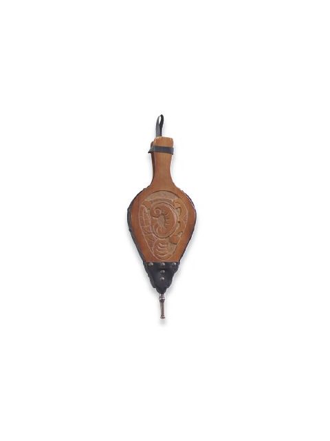 Uniflame Hand Carved Bellow, Dark Stained 17.5" Long - C-6717