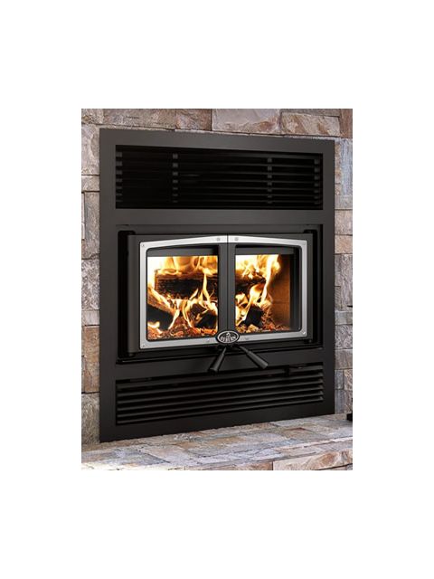 Osburn Everest II ood Fireplace With Nickel Door