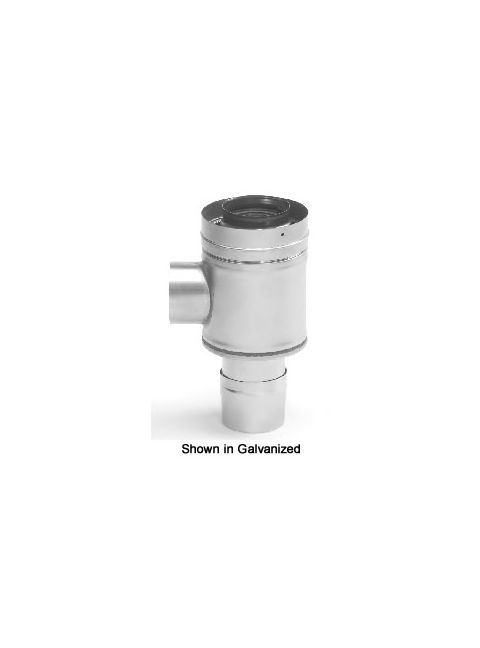 Selkirk 3'' Direct-Temp Multi-Fuel Air Intake Tee - Black - SC03TAD3B