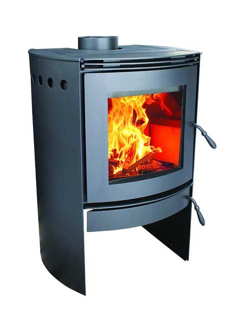 Bosca Wood Stove - Spirit 550 Black Euro - BCWS550BL