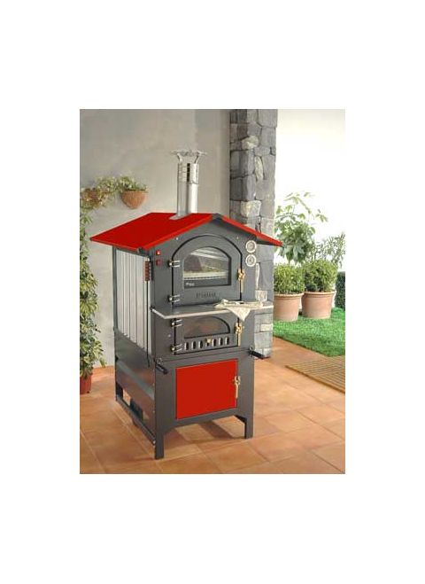 Fontana Forni Rosso 100RV (Red) Wood Fired Pizza Oven - 100RV